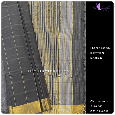 Handloom cotton paired with contrast blouses LMSSHCS14001