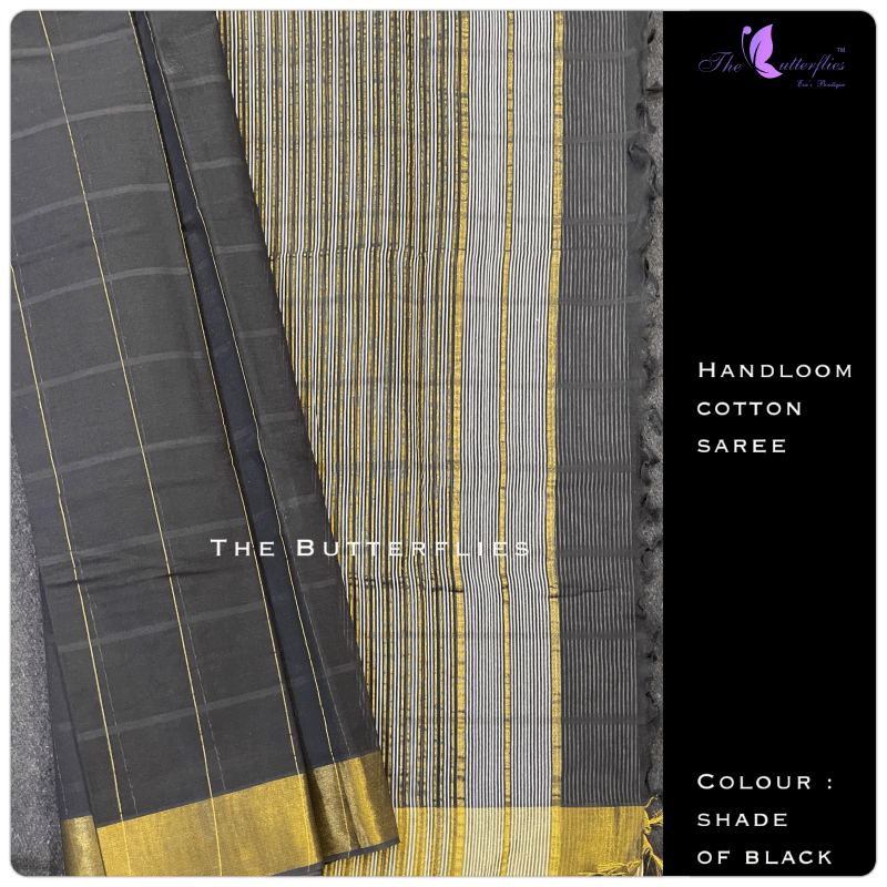 Handloom cotton SAREE paired with contrast blouses LMSSHCS14002