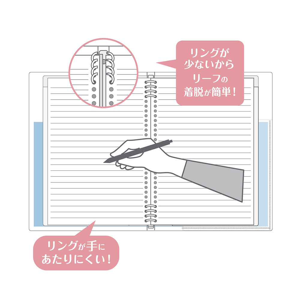 Kokuyo Papelule Avance A4 Slim Binder Glaze