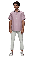 Premium Pink Satin Cotton Shirts