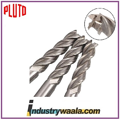 Pluto 1.1/8 X 1 X 4 X 6.1/2 Inch Long End Mills With Parallel Shank, Quantity : 1Pcs