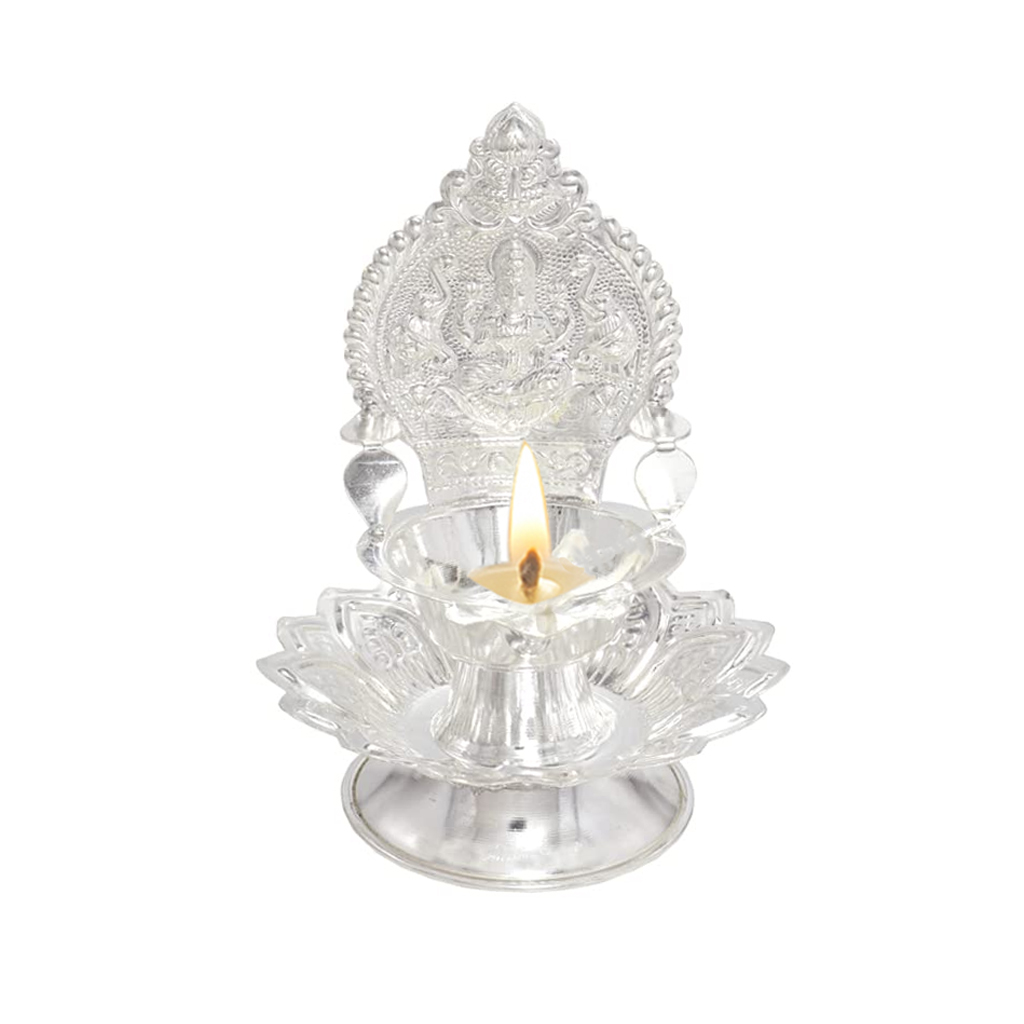 Silver Lotus Kamatchi Diya