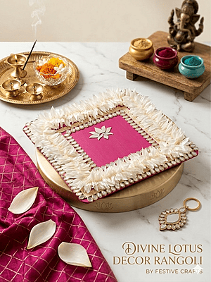LOTUS MIRROR RANGOLI