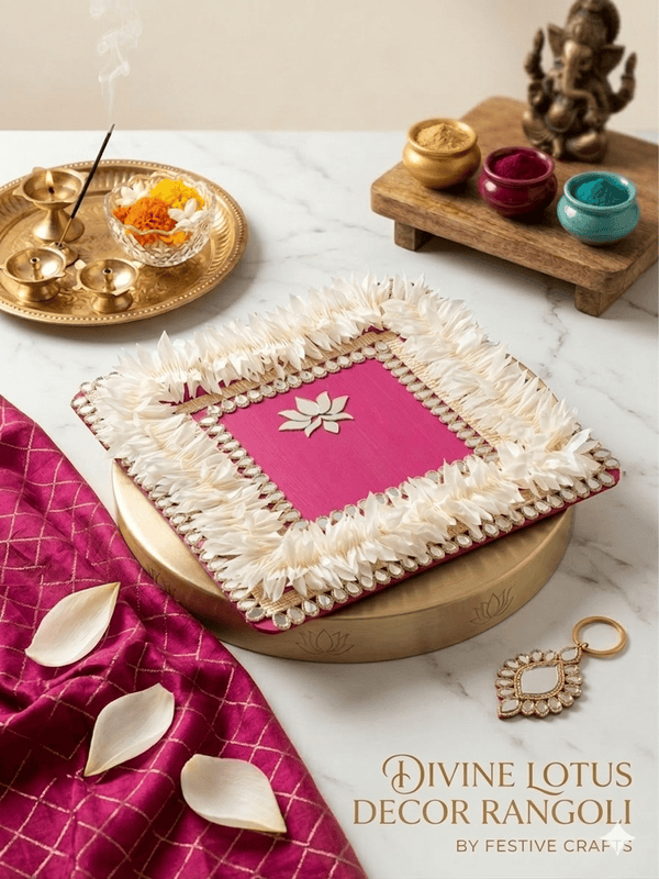 LOTUS MIRROR RANGOLI