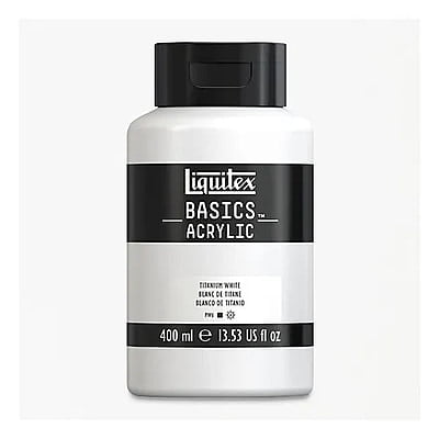 LIQUITEX BASICS ACRYLIC 400 ML TITANIUM WHITE 432