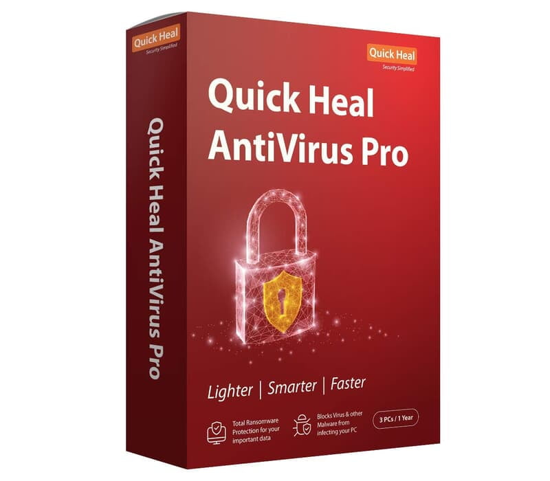 Quickheal® Antivirus Pro Windows (3pc) (3CD) (Desktop) (1 year) CD Quickheal® Antivirus Pro Windows (3pc) (3CD) (Desktop) (1 year) CD