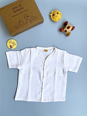 Muslin Cotton Short-Sleeve Set