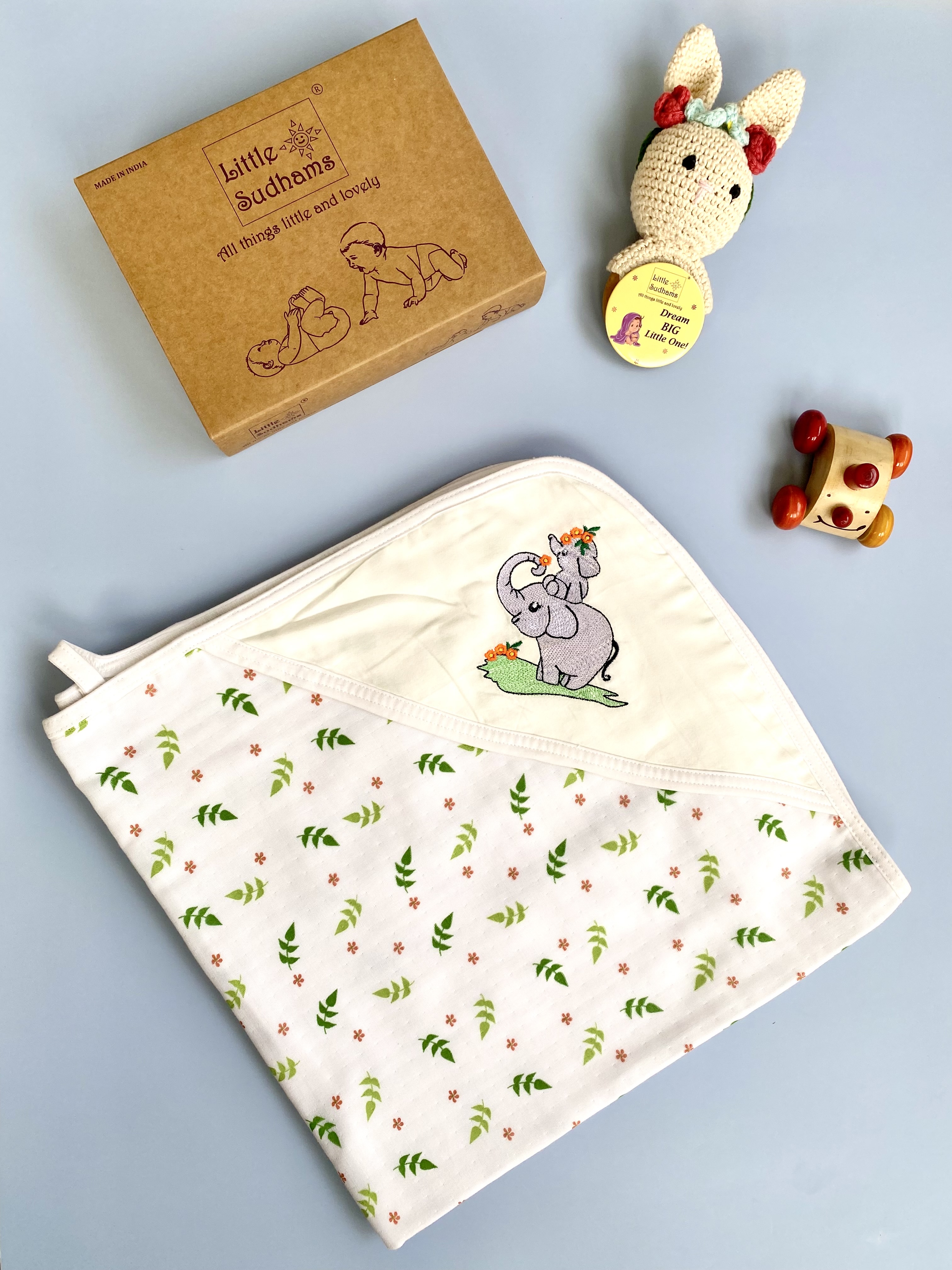 Muslin Cotton New-Born Baby Gift Set