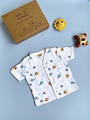 Muslin Cotton Short-Sleeve Set