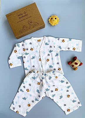 Muslin Cotton Full-Sleeve Set