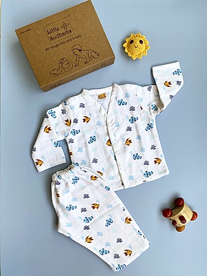 Muslin Cotton Full-Sleeve Set
