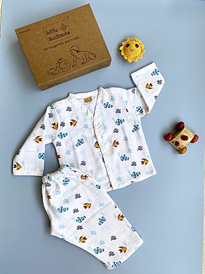 Muslin Cotton Full-Sleeve Set