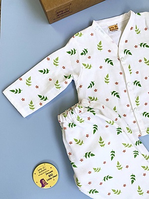 Muslin Cotton Full-Sleeve Set