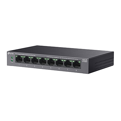 TP-Link LS108GP 8 Port PoE Gigabit Ethernet Switch 8 PoE+ Port @ 62W