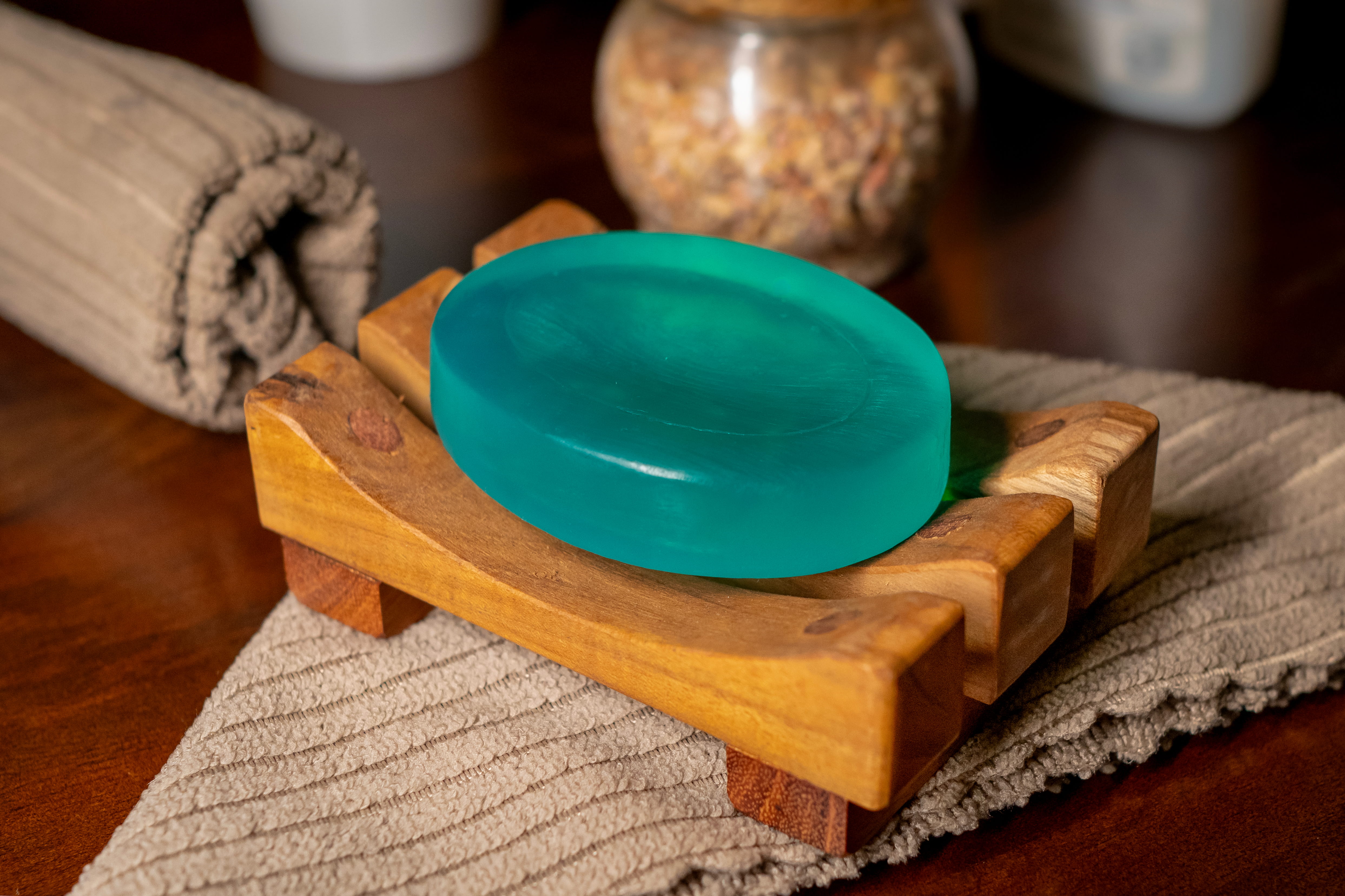 Wooden Soap Stand