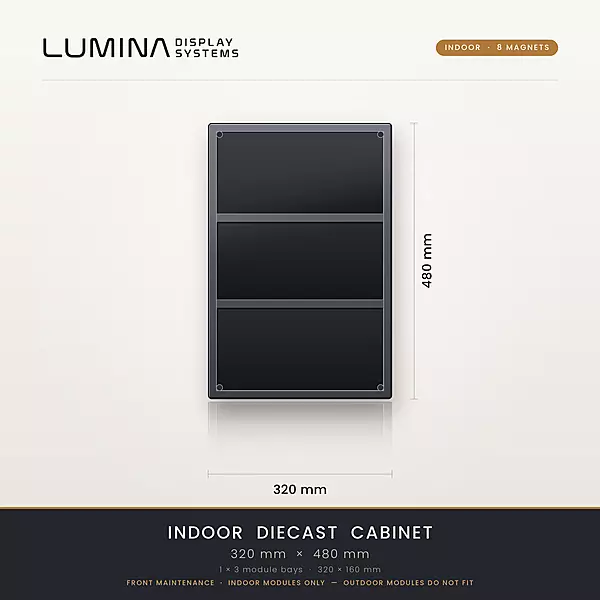 Aluminium Diecast 320 x 480 (8 magnets)