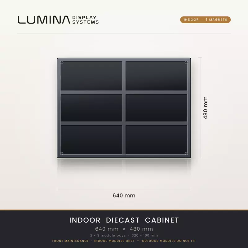 Aluminium Diecast 640 x 480 (8 magnets)