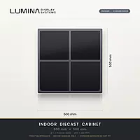 Aluminium Diecast Cabinet Closed back (Indoor) 500mm x 500mm
