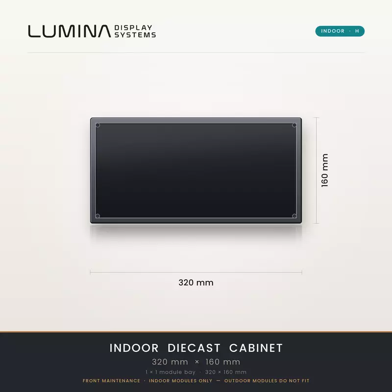 Aluminium Diecast Indoor 320x160H Lot1