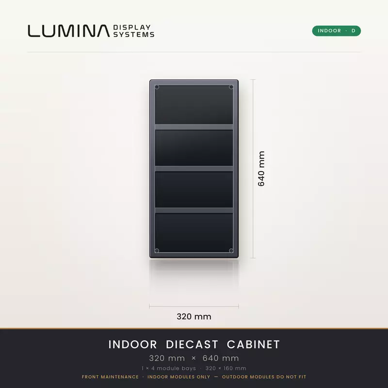 Aluminium Diecast Indoor 320x640D Lot1