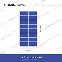 MS GI outdoor P4 LED cabinet 640 x 1280 mm, powder-coated matte, back service – Lumina