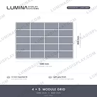 Grey powder-coated MS GI outdoor LED cabinet 1280 x 800 mm, back-service frame – Lumina