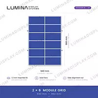 V2 MS GI outdoor LED cabinet 640 x 960 mm with cooling fans, bezel-free frame – Lumina