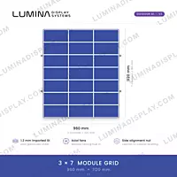 V2 MS GI outdoor LED cabinet 960 x 1120 mm with cooling fans and no bezel – Lumina Display Systems