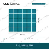 MS GI outdoor LED cabinet 1152 x 960 mm for P6 192 x 192 modules, back service – Lumina