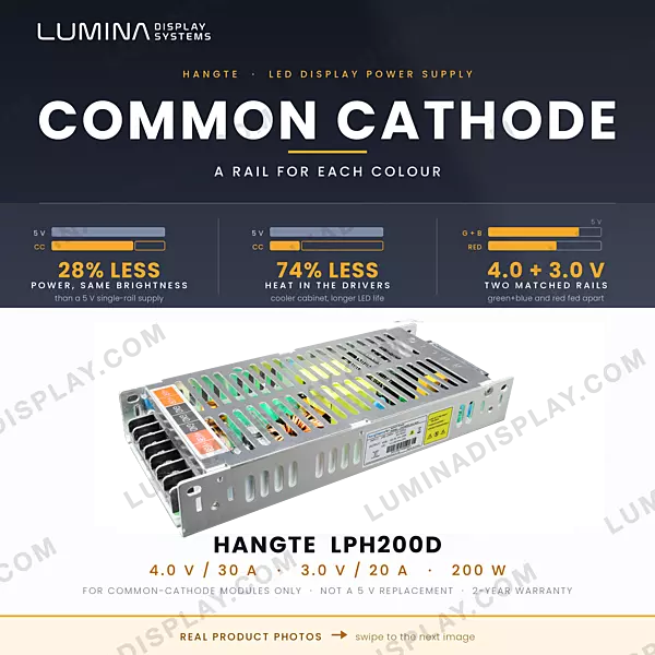 Hangte LPH200D common cathode 3.8 V + 2.8 V 200 W LED display power supply – Lumina Display Systems