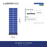 OUTDOOR STANDEE MS CABINET 640 MM X 1920 MM