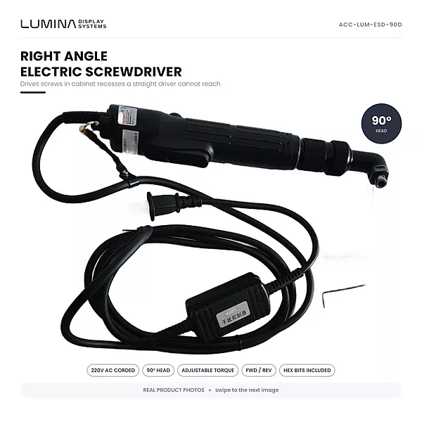 Right Angle Electric Screwdriver 90 Deg - Cabinet Assembly Tool