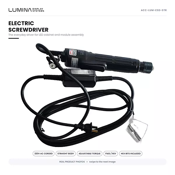 Straight Electric Screwdriver - Cabinet Assembly Tool