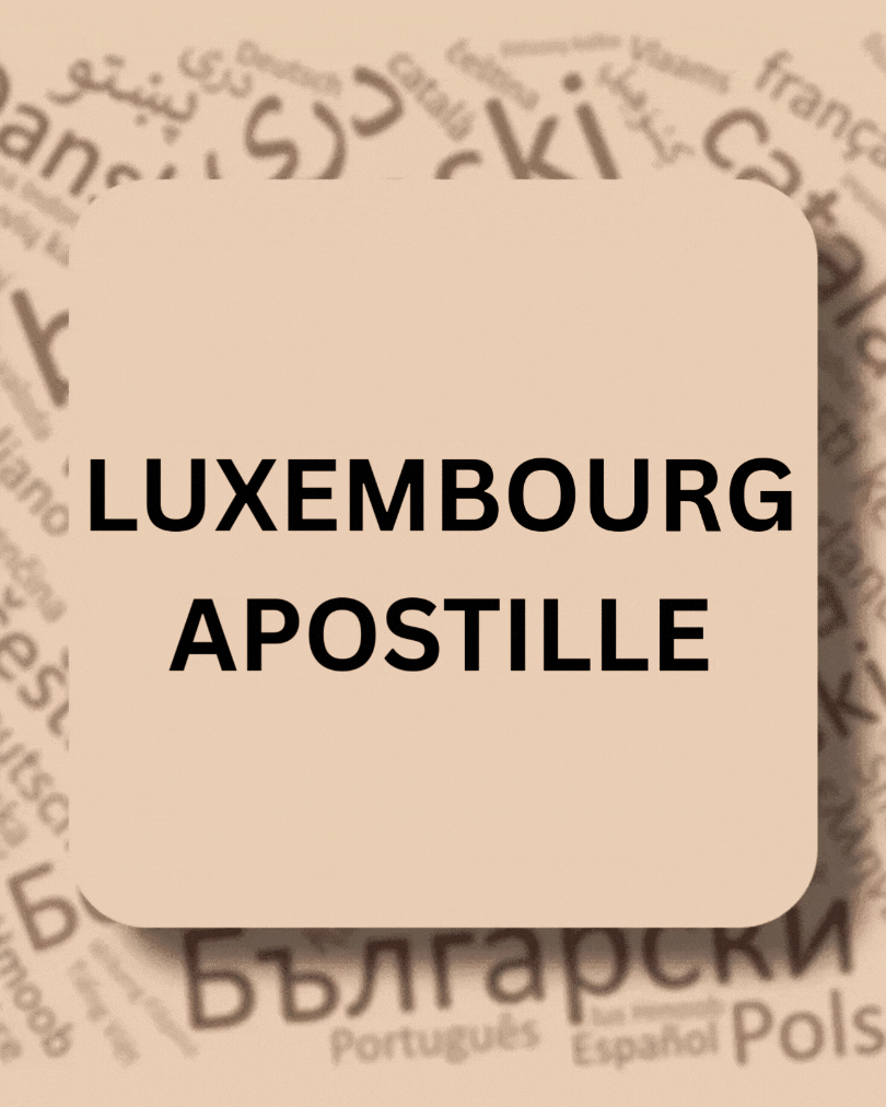 Luxembourg Apostille