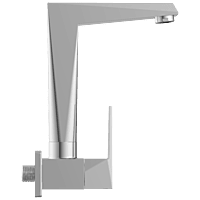 Lavish Sink Cock With Swinging Spout With Wall Flange
