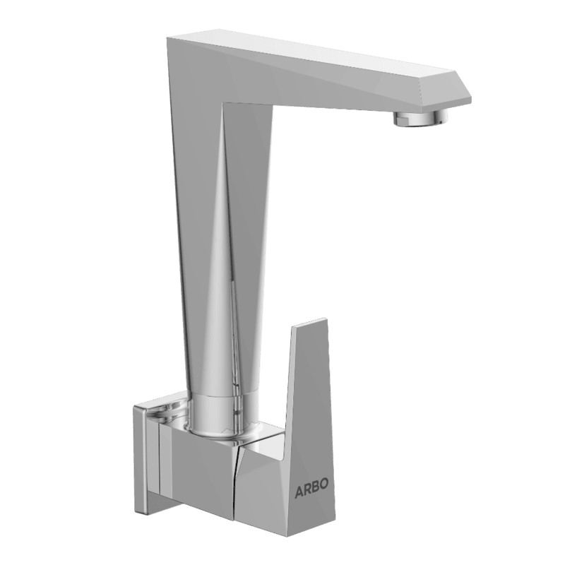 Lavish Sink Cock With Swinging Spout With Wall Flange