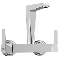 Lavish Sink Mixer With Swinging Spout With Connecting Legs With Wall Flange
