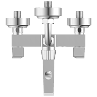 Lavish Side Handle Wall Mixer 3 In 1 With Connecting Legs With Wall Flange