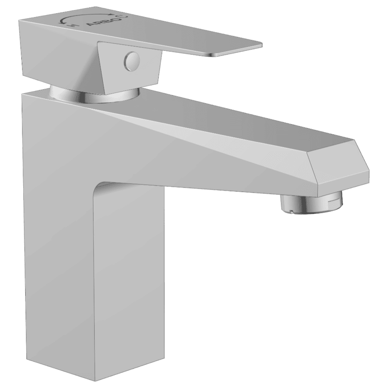Lavish Single Lever Basin Mixer With Braided Hoses