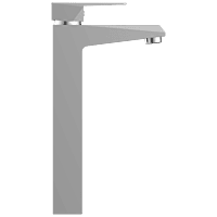 Lavish Single Lever Tall Basin Mixer With Braided Hoses