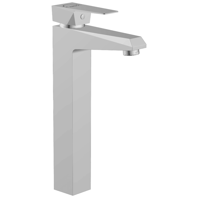 Lavish Single Lever Tall Basin Mixer With Braided Hoses
