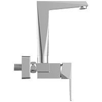 Lavish Single Lever Sink Mixer With Swinging Spout With Connecting Legs With Wall Flange