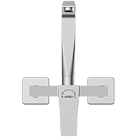 Lavish Single Lever Sink Mixer With Swinging Spout With Connecting Legs With Wall Flange