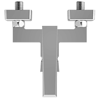 Lavish Single Lever Sink Mixer With Swinging Spout With Connecting Legs With Wall Flange