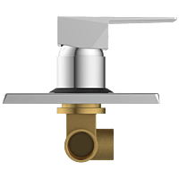 Lavish Single Lever Sink Mixer With Swinging Spout With Connecting Legs With Wall Flange
