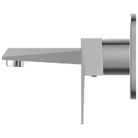 Lavish Exposed Part Kit For Single Lever Basin Mixer Wall Mounted With Consisting Of Operative Lever, Basin Spout & Wall Flange