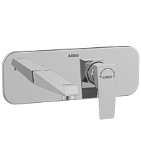 Lavish Exposed Part Kit For Single Lever Basin Mixer Wall Mounted With Consisting Of Operative Lever, Basin Spout & Wall Flange