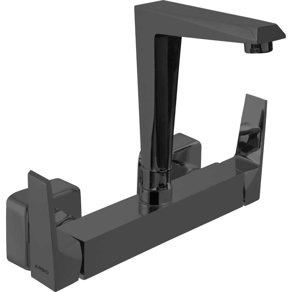 Lavish Sink Mixer With Swinging Spout With Connecting Legs With Wall Flange