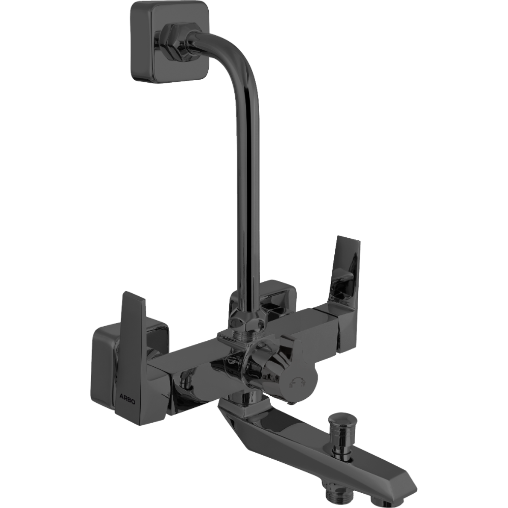 Lavish Side Handle Wall Mixer 3 In 1 With Connecting Legs With Wall Flange