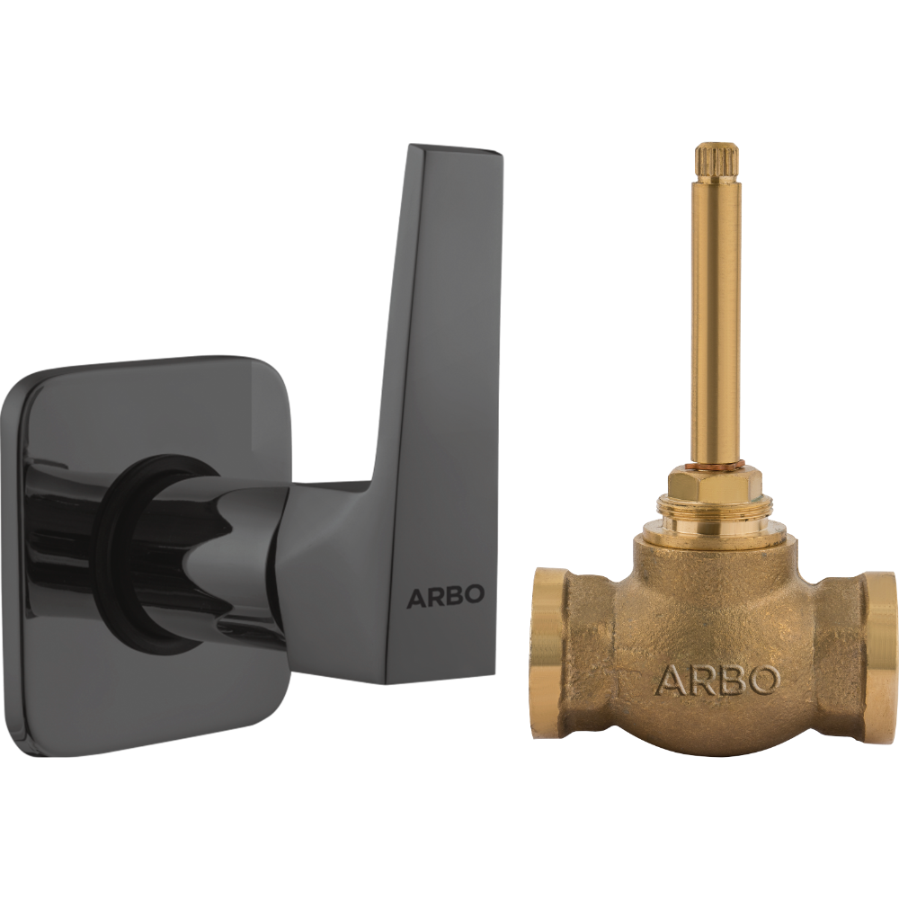 Lavish Concealed Stop Cock 15mm Body With Upper Part Set